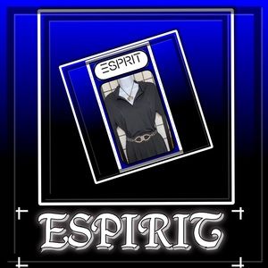 Super Cute Vintage ESPIRIT Black Hooded Mini Dress